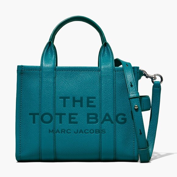 Marc Jacobs Handbags - MARC JACOBS The Leather Small Tote – Harbor Blue